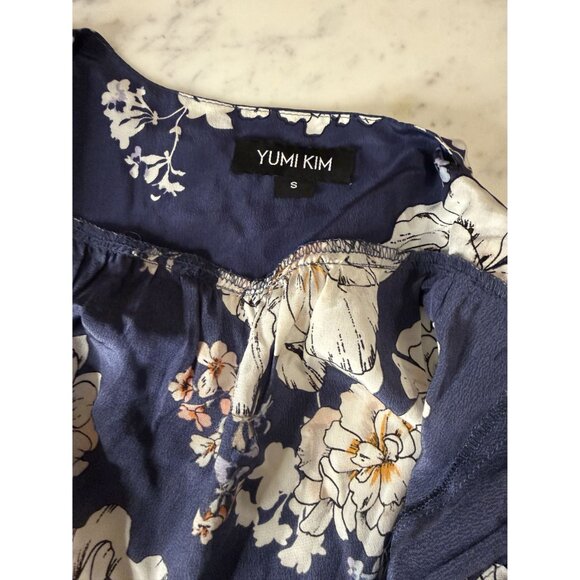 YUMI KIM Women's Prince Street Wrap Dress Blue Floral NEW Size Small $248 [jb] - Picture 4 of 6